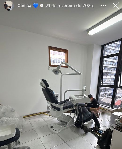 As primeiras cadeiras da clínica